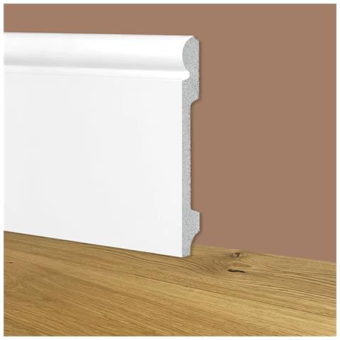 88ml Bancale Di Battiscopa Zoccolino Bianco Mod. Olandese 145x18x2000mm In Polimeri - Polistrutturato - Foto 1