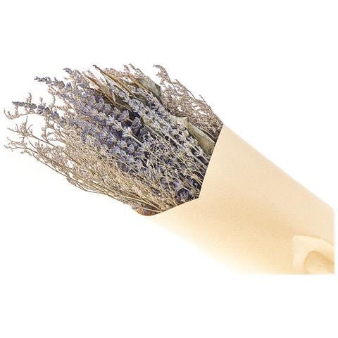 Mazzo Fiori Secchi Viola E Verde 70 Cm Nawarra - Foto 2