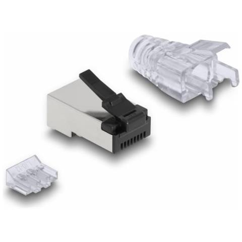 66906 Cavo Di Collegamento Rj-45 Nero, Metallico, Trasparente - Foto 3