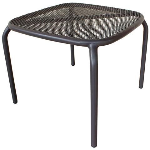 Tavolino Basso 40x40 Cm Impilabile Da Giardino Con Struttura In Acciaio Local - Foto 1