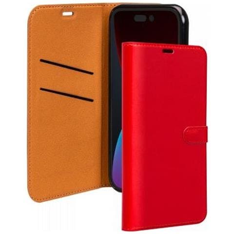 Custodia Per Iphone 14 Pro Max Folio Wallet Con Linguetta Magnetica, Rosso - Foto 1
