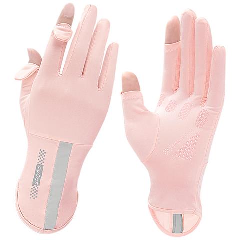 Guanti Rinfrescanti In Seta Ghiacciata Pink - Foto 1