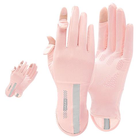 Guanti Rinfrescanti In Seta Ghiacciata Pink - Foto 3