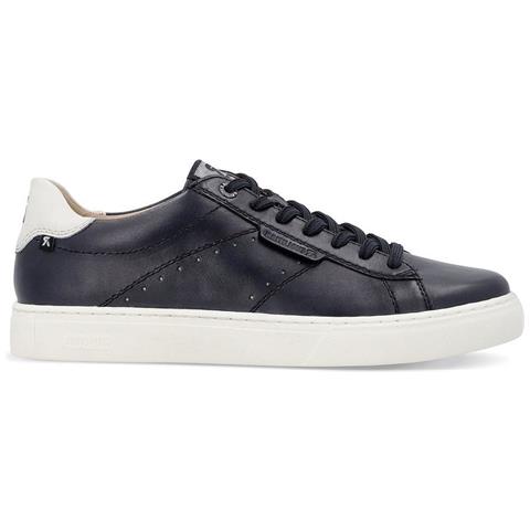 Classic Sneakers Pelle Scarpe Uomo Blu Eu 41, U0704-14 - Foto 2