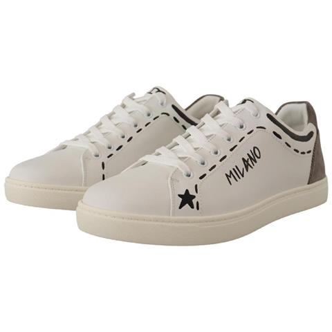 Scarpe Da Ginnastica Casual Love In Pelle Bianca Grigia - Eu39.5/us6.5 - Foto 5