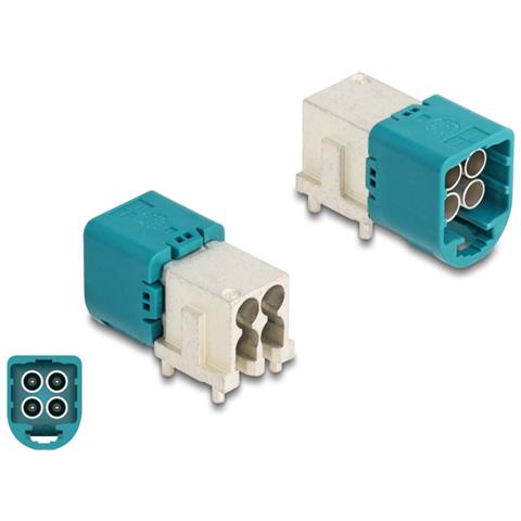 Mini FAKRA Z maschio quadruplo angolato verso il basso tipo-A PCB - Foto 2