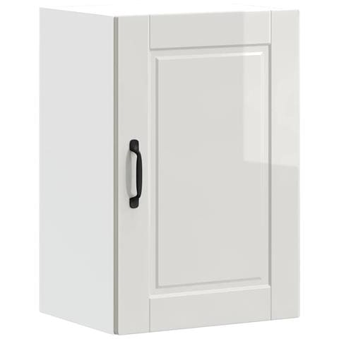 Pensile Da Cucina Porto Bianco Lucido In Legno Multistrato - Foto 2