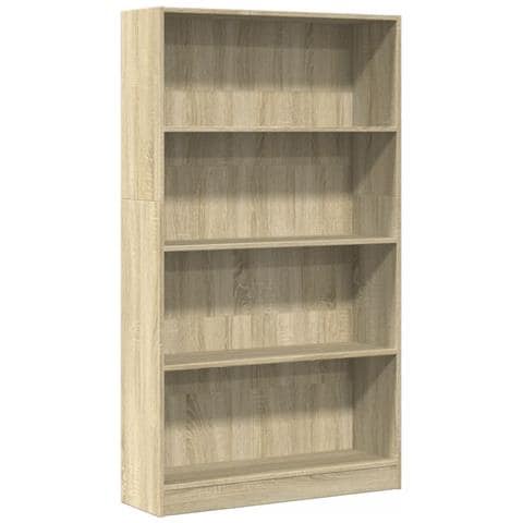 Libreria Rovere Sonoma 80x24x143 Cm In Legno Multistrato - Foto 2