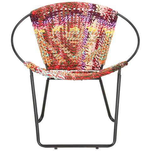 Lusso Casadino -  Sedia Acapulco Multicolore In Tessuto Chindi - Foto 1