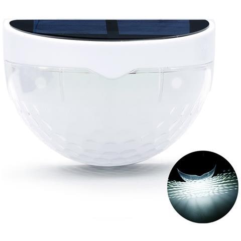 Luci Da Parete Per Esterni A Led Ad Energia Solare, Confezione Da 4 White Luce Calda - Foto 2