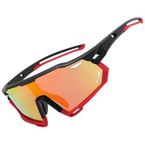 Occhiali Da Sole Con Lenti Fotocromatiche Trasparenti In Pc Per Lo Sport Orange - Foto 2