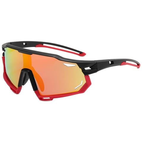 Occhiali Da Sole Con Lenti Fotocromatiche Trasparenti In Pc Per Lo Sport Orange - Foto 4