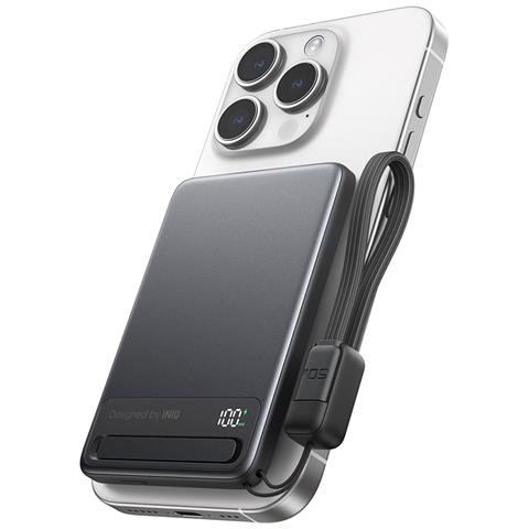 Powerbank Magnetico 5000mah Per Iphone Magpro Usb-c Ultra Fast, Nero - Foto 1