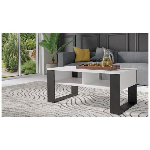 MODERN 2P BIEL CZ tavolino da caffè, comodino e consolle da soggiorno Tavolo da caffè Forma rettangolare 2 gamba /gambe - Foto 3
