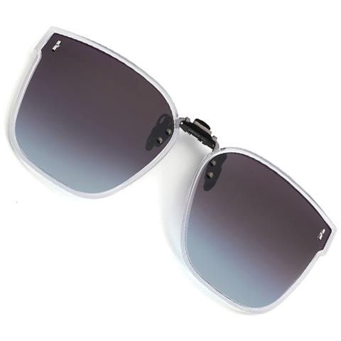 Occhiali Da Sole Clip-on - Montatura Trasparente Con Lenti Sfumate - Foto 2