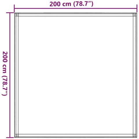 Tappeto da Tenda Sabbia 200x200 cm HDPE - Foto 7