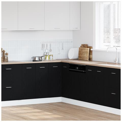 Armadio d'angolo in rovere nero  - 75.5x75.5x81.5 cm - Foto 2