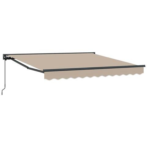 Tenda Retrattile Beige 350x250 cm Tessuto - Foto 1