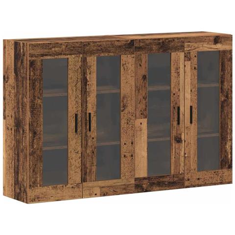 Armadi da Muro 2 pcs Legno vecchio 69.5 x 34 x 90 cm - Foto 1