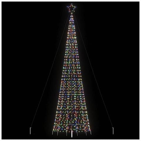 Albero di Natale a LED con Punte 1534 LED Colorato 500 cm - Foto 2