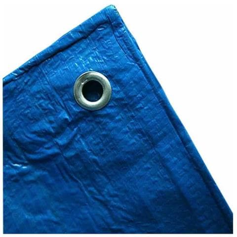 Telo Impermeabile  Telo Di Copertura 70g/m²  2x3m (6m²)  Blu  Resistente Agli Strappi  Con Occhielli - Foto 1