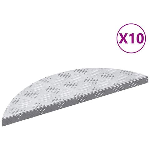 Dischi Quadrati 10 pcs Argento 60 x 18 cm Alluminio - Foto 1