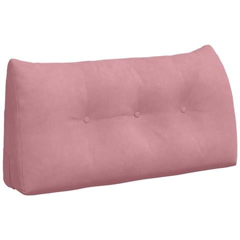 Cuscino per Schiena Rosa 100 x 24 x 50 cm Velluto - Foto 1