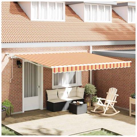 Tenda Retrattile Giallo e Arancione 400 × 300 cm - Foto 2