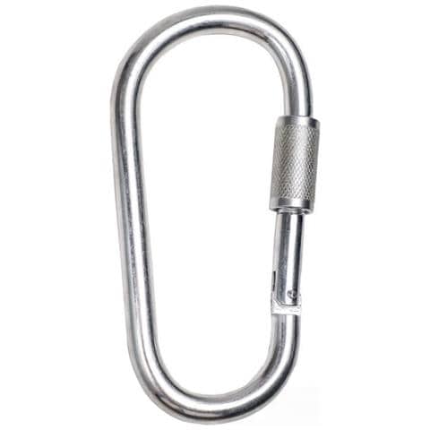 Moschettone Di Sicurezza Per Attrezzatura Esterna: Gancio D-ring In Lega Di Alluminio Per Campeggio Ed Escursionismo White - Foto 1