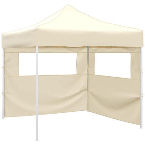 Tenda Party Crema 291 x 291 x 315 cm Tessuto Oxford - Foto 1