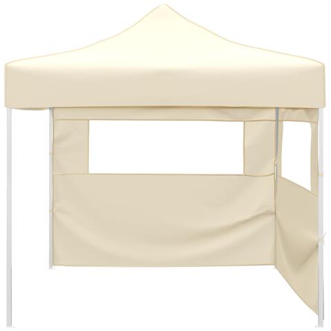 Tenda Party Crema 291 x 291 x 315 cm Tessuto Oxford - Foto 2