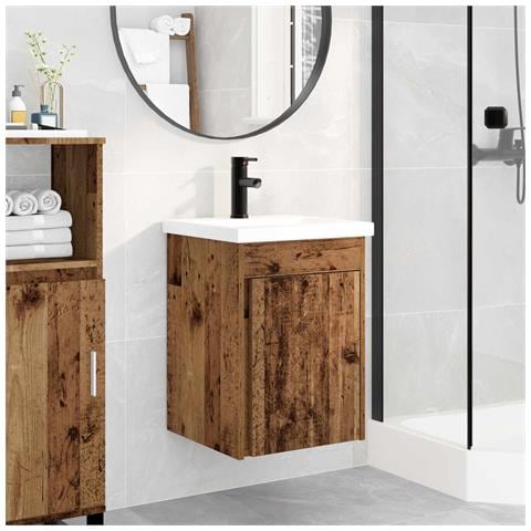 Mobile bagno con rubinetto Legno antico 42 x 40 x 74,5 cm - Foto 2