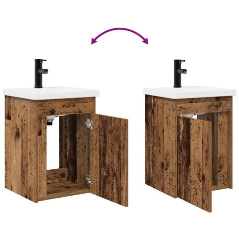 Mobile bagno con rubinetto Legno antico 42 x 40 x 74,5 cm - Foto 9