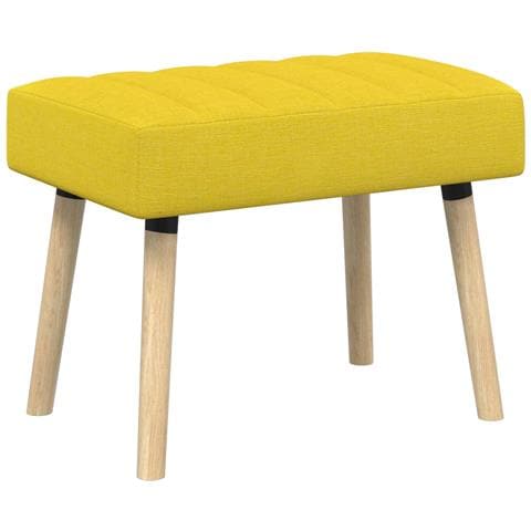 Panchina trapuntata a canale Giallo Chiaro 60 x 40 x 45 cm - Foto 1