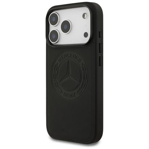 Custodia Per Iphone 17 Pro In Pelle Nera Mercedes - Foto 2