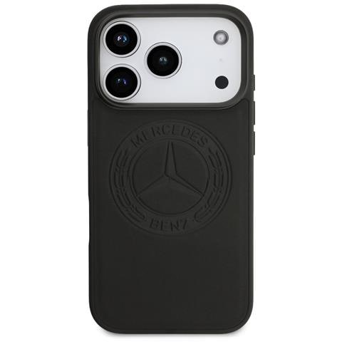 Custodia Per Iphone 17 Pro In Pelle Nera Mercedes - Foto 3