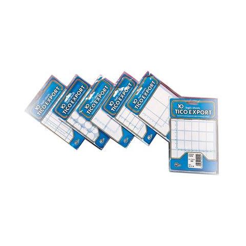 conf. 10 fogli. Etichette bianche in busta. E-2815 - Foto 1