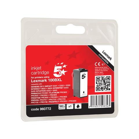 pz. 1 5star LEXMARK cartuccia nero 100 XL - Foto 1