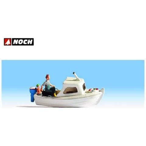 Barca da pesca (non galleggiante) con personaggi HO - Foto 1