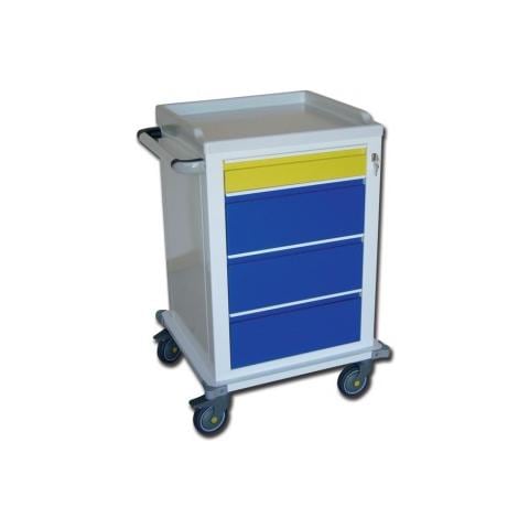 Modular Trolley - Painted Steel - 1+3 Drawers - Foto 1