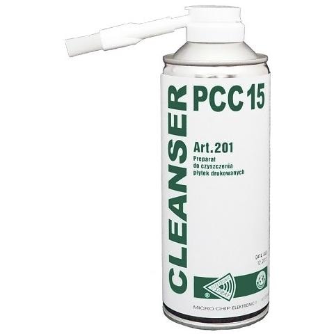 Detergente Spray Con Spruzzino E Pennello Pulisci Contatti E Saldature Cleanser Pcc 15 Art. 201 Isopropanolo 400 Ml - Foto 1