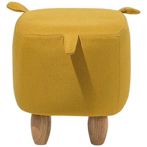 Pouf In Tessuto Giallo Piggy - Foto 27