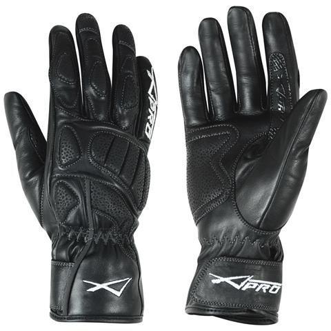 Guanto Lady Moto Donna Pelle Imbottitura Protettiva Polsino Regolabile Nero Xl - Foto 1