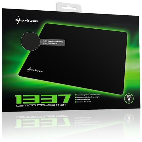 Tappetino Mouse Gaming 1337 Mat in Gomma Colore Nero - Foto 4