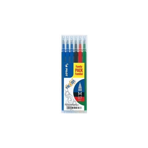 Set 6 Refill Frixionball 0.7mm 3 Blu, 1 Nero, 1 Rosso, 1 Verde - Foto 1