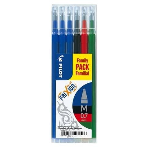 Set 6 Refill Frixionball 0.7mm 3 Blu, 1 Nero, 1 Rosso, 1 Verde - Foto 2