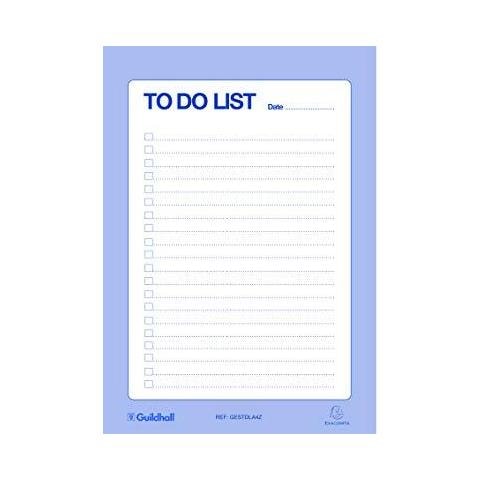 Guildhall Essentials Per Do List Pad A4 60 Fogli - Blu Bianco - Foto 2