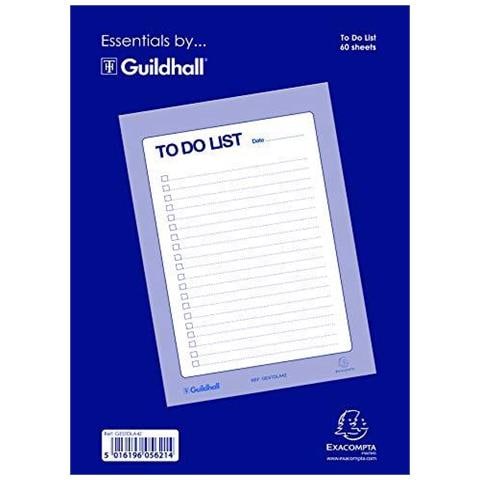 Guildhall Essentials Per Do List Pad A4 60 Fogli - Blu Bianco - Foto 1