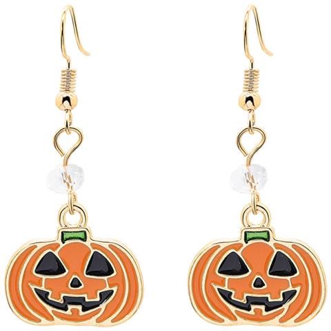 Orecchini Di Halloween Con Zucca Yellow - Foto 1