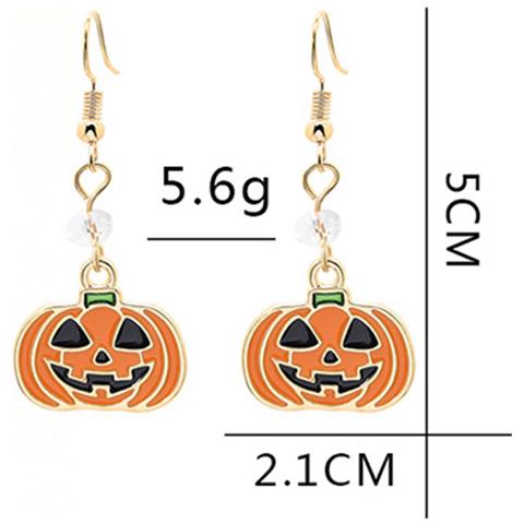 Orecchini Di Halloween Con Zucca Yellow - Foto 4